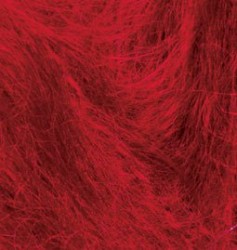 Пряжа для вязания Ализе Mohair classic (25% мохер, 24% шерсть, 51% акрил) 5х100г/200м цв.056 красный