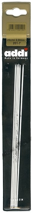 Спицы чулочные алюминий addiSock №2 20 см