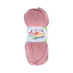 Пряжа ALPINA HOLLY (100% мерсеризованный хлопок) 10х50г/200м цв.028 гр.розовый
