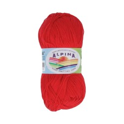 Пряжа ALPINA XENIA (100% мерсеризованный хлопок) 10х50г/240м цв.180 красный