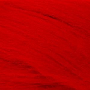Шерсть для валяния ПЕХОРКА полутонкая шерсть (100%шерсть) 50г цв.088 красный мак