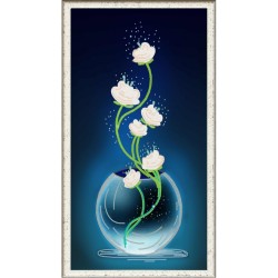 Рисунок на ткани КОНЁК арт. 8513 Изящные цветы 25х45 см