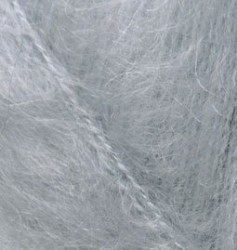 Пряжа для вязания Ализе Mohair classic (25% мохер, 24% шерсть, 51% акрил) 5х100г/200м цв.021 серый