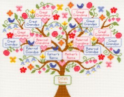 Набор для вышивания Bothy Threads арт.XBD1 My Family Tree (Семейное дерево) 38х30 см