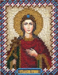 Набор для вышивания PANNA арт. CM-1250 Икона Святой Великомученицы Ирины 8,5х10,5 см