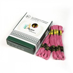 Нитки мулине цв.7804 розовый 24х8м С-Пб