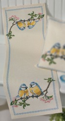 Набор для вышивания PERMIN арт.75-2855 Дорожка Птички 35х106 см