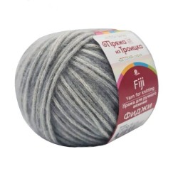 Пряжа для вязания ТРО Фиджи (20% мериносовая шерсть, 60% хлопок, 20% акрил) 5х50г/95м цв.0174 стальной