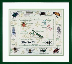 Набор для вышивания Le Bonheur des Dames арт.1192 Les Insectes (Насекомые) 54х46 см