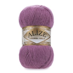 Пряжа для вязания Ализе Angora Gold (20% шерсть, 80% акрил) 5х100г/550м цв.440 темная роза