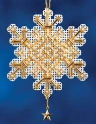 Набор для вышивания бисером MILL HILL Золотой кристалл 5х7 см
