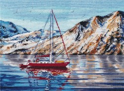 Набор для вышивания ОВЕН арт. 1453 Норвежское море 35х26 см