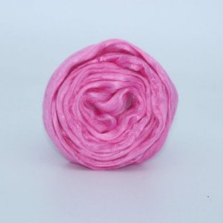Шерсть для валяния ТРО "Гребенная лента" (вискоза) 50г цв.0020 розовый