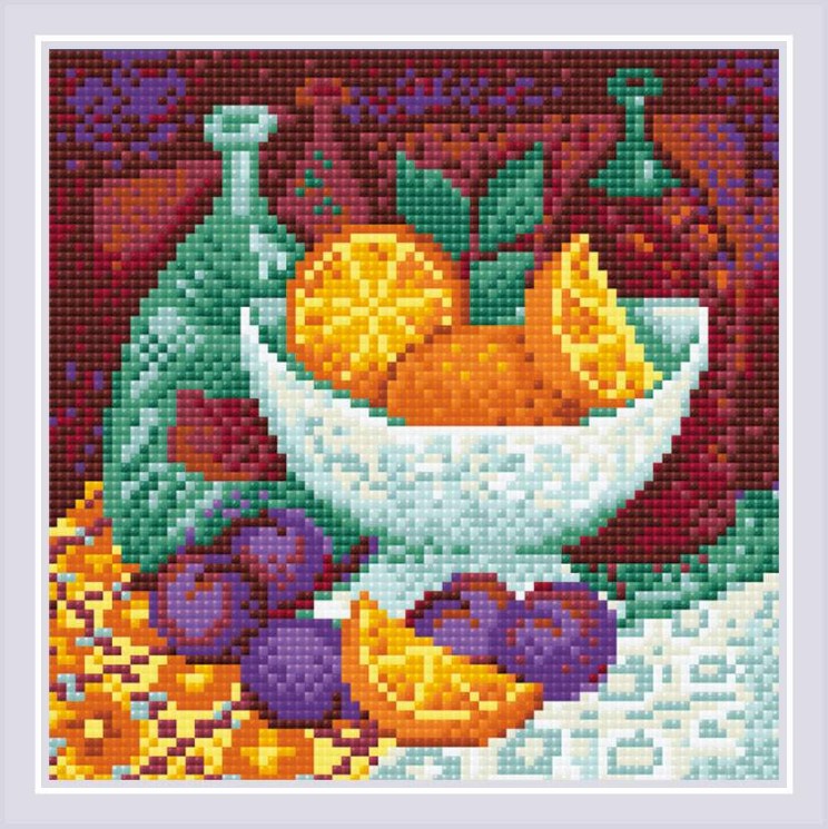 Набор "РИОЛИС" мозаичная картина арт.AM0034 Апельсины 20х20 см