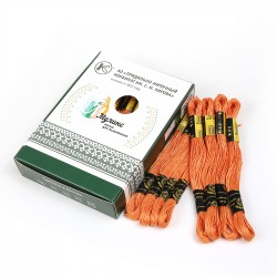 Нитки мулине цв.5406 кирпичный 24х8м С-Пб