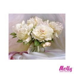 Картины по номерам Molly арт.KH0614 Бузин. Нежные пионы (28 цветов) 40х50 см