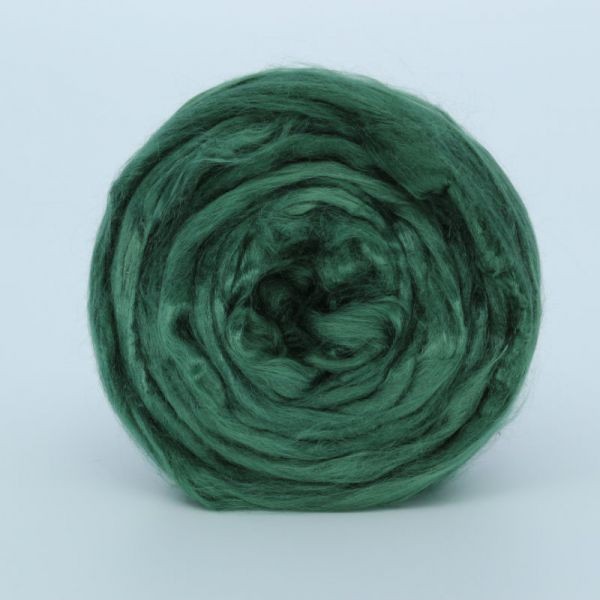 Шерсть для валяния ТРО "Гребенная лента" (вискоза) 50г цв.0112 зеленый