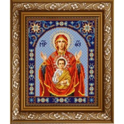 Рисунок на ткани (Бисер) КОНЁК арт. 9231 Богородица Знамение 20х25 см