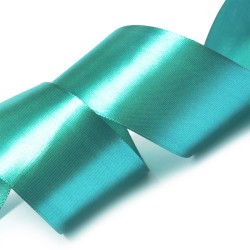 Лента атласная 2" (50мм) цв.3154 сине-зеленый IDEAL уп.27,4 м