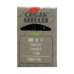 Иглы ORGAN арт.DBx1 № 100 для прямострочных ПШМ уп.10 игл