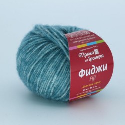 Пряжа для вязания ТРО "Фиджи" (20% мериносовая шерсть, 60% хлопок, 20% акрил) 5х50г/95м цв.8523 меланж (синее море)