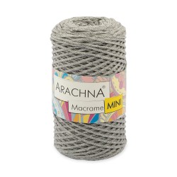 Пряжа ARACHNA Macrame Mini (80% хлопок, 20% полиэстер) 4х250г/200м цв.42 серый меланж