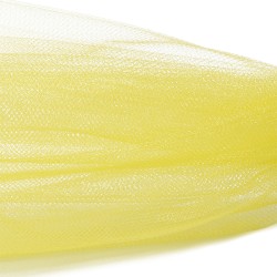 Фатин Кристалл средней жесткости блестящий арт.K.TRM шир.300см, 100% полиэстер цв. 17 К уп.5м - желтый