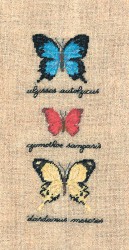 Набор для вышивания Le Bonheur des Dames арт.3627 Papillons (Бабочки) 12,5х5 см