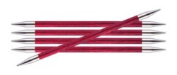29041 Knit Pro Спицы чулочные Royale 6мм /20см, ламинированная береза, розовый леденец, 5шт