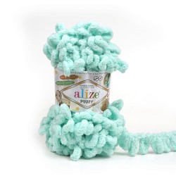 Пряжа для вязания Ализе Puffy (100% микрополиэстер) 5х100г/9.5м цв.771 св.мята