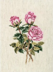 Набор для вышивания РТО арт.C179 Розы на льняной ткани 13х18 см упак (1 шт)