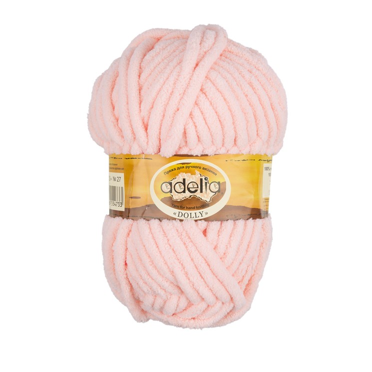 Пряжа ADELIA DOLLY (100% полиэстер) 5х100г/40м цв.27 св. персиковый