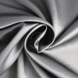 Ткань креп сатин 130 г/м 100% полиэстер шир.115 см арт.Р.14906.07 цв.07 серый уп.25м