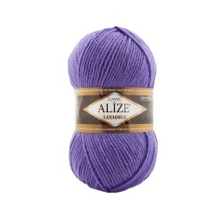 Пряжа для вязания Ализе LanaGold (49% шерсть, 51% акрил) 5х100г/240м цв.851 слива