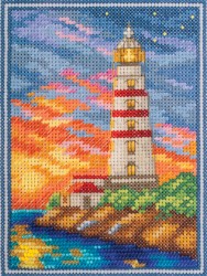 Набор для вышивания PANNA арт. GM-1826 Крымский маяк 11х14,5 см