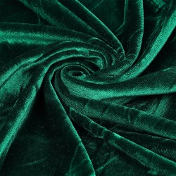 Ткань Бархат гладкий 240 г/м 95% пэ, 5% спандекс шир.150 см арт.С.2121.03 цв.изумрудный уп.1м
