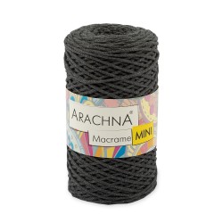 Пряжа ARACHNA Macrame Mini (80% хлопок, 20% полиэстер) 4х250г/200м цв.43 т.серый