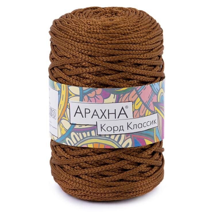 Пряжа ARACHNA Cord Classic (100% полиэфир) 3х200г/100м цв.22 бронзовый