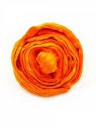 Шерсть для валяния ТРО "Гребенная лента" (вискоза) 50г цв.0496 оранжевый