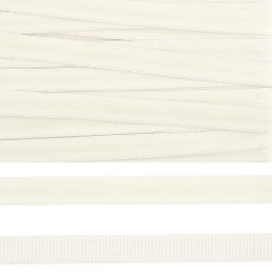 Резинка TBY бельевая (с силиконом) 61006 10мм цв.F102 сумрачно-белый уп.10м