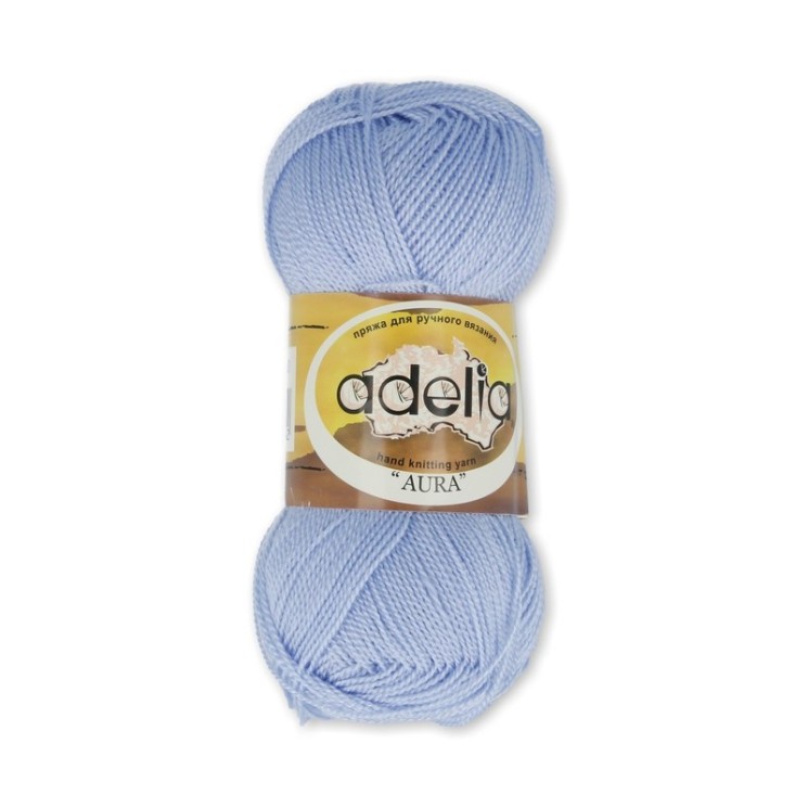 Пряжа ADELIA AURA (100% акрил) 10х50г/250м цв.080 св. голубой