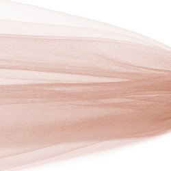Фатин Кристалл средней жесткости блестящий арт.K.TRM шир.300см, 100% полиэстер цв. 76 К уп.50м - перламутрово-розовый