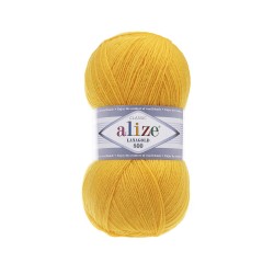 Пряжа для вязания Ализе LanaGold 800 (49% шерсть, 51% акрил) 5х100г/800м цв.216 желтый