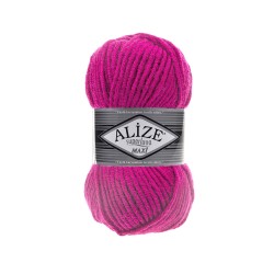 Пряжа для вязания Ализе Superlana maxi (25% шерсть, 75% акрил) 5х100г/100м цв.149 фуксия