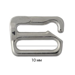 Крючок для бюстгальтера металл ARTA.F.2890 9,9мм, цв.30 белая бронза (никель), уп.50шт