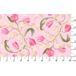 Ткань для пэчворка PEPPY Весенний Этюд 146 г/м  100% хлопок цв.ВЭ-12 розовый уп.50х55 см