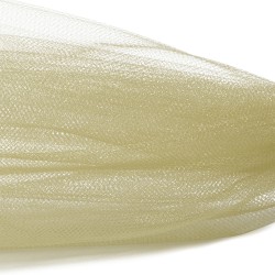 Фатин Кристалл средней жесткости блестящий арт.K.TRM шир.300см, 100% полиэстер цв. 19 К уп.50м - бежевый