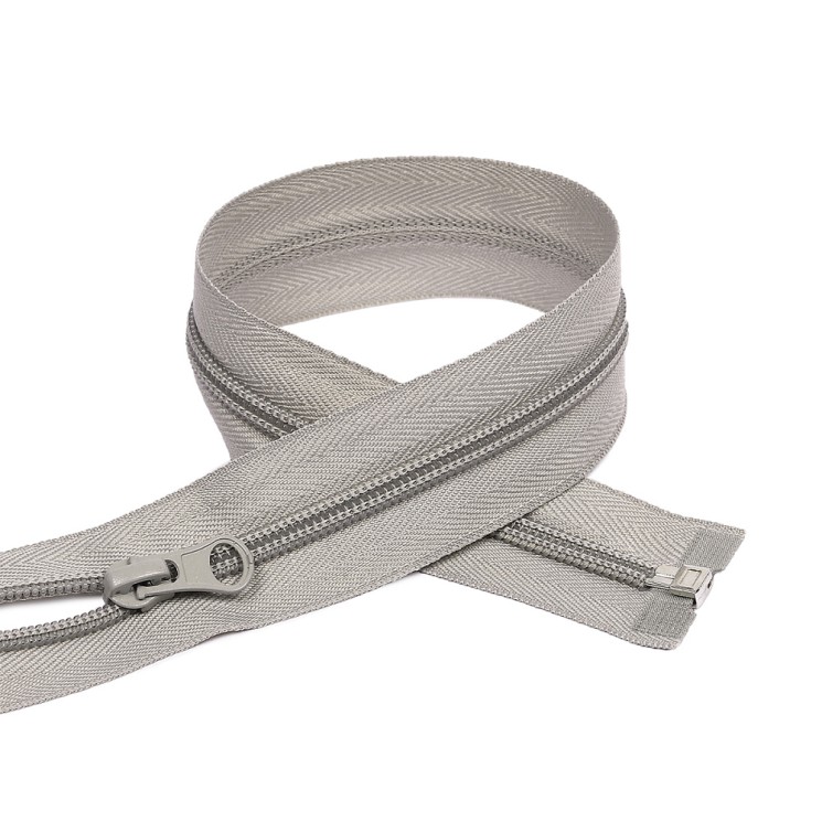 Молния MaxZipper пласт. спираль №5-N 85см цв.F310 св.серый
