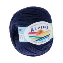 Пряжа ALPINA RENE (100% мерсеризованный хлопок) 10х50 г/105м цв.521 т.синий