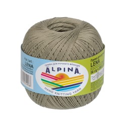 Пряжа ALPINA LENA (100% мерсеризованный хлопок) 10х50г/280м цв.66 св.хаки